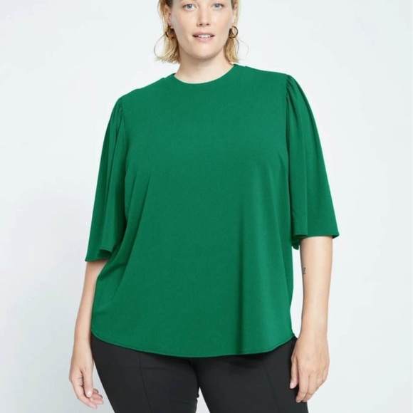 Universal standard crepe jersey capelet blouse size L 22/24. - Picture 1 of 5